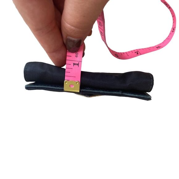 Prada Women’s Nylon Tessuto Mini Wallet Black Iconic Y2K Multi-compartment - Picture 11 of 11